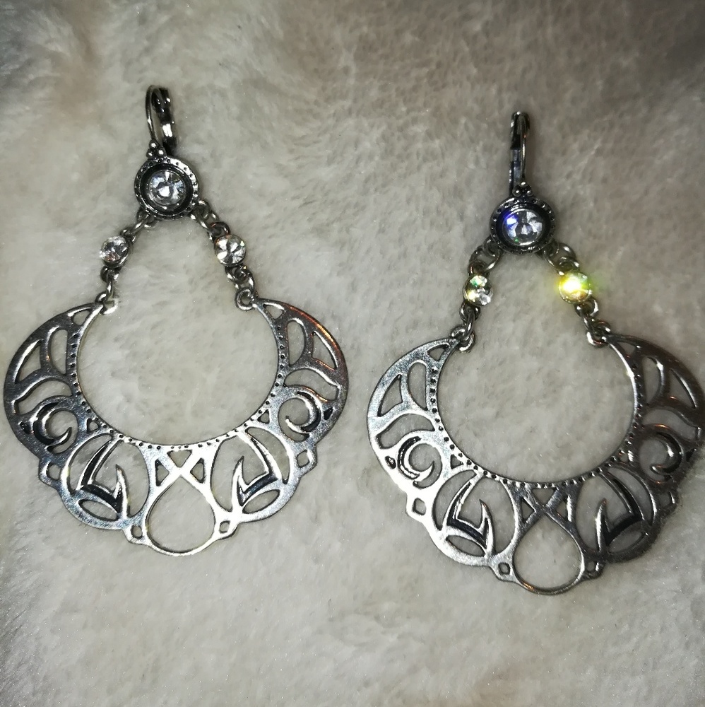 KK JEWELRY SILVER DROOP EARRINGS